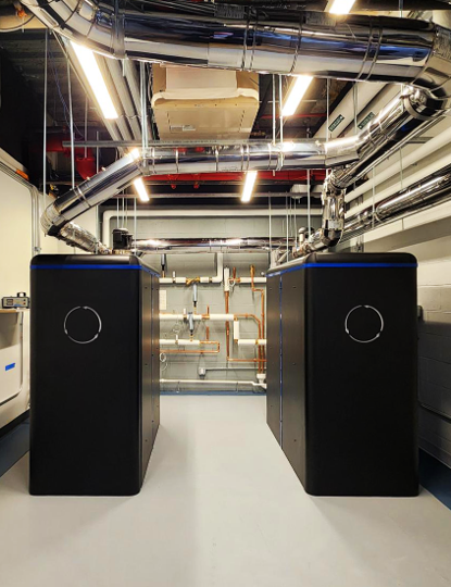 CarbinX units installed in mechanical room